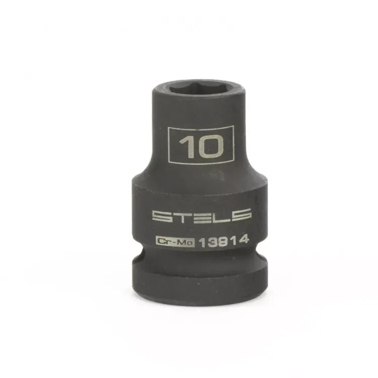 Головка ударная шестигранная 10 мм 1/2" CrMo Stels 13914 купить в Урае
