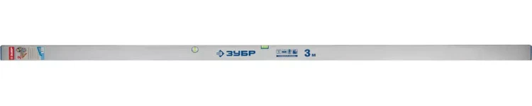 Правило-уровень ЗУБР "ЭКСПЕРТ", с ребром жесткости , 2 глазка, усиленный прямоугольный профиль 1,6мм, 3,0м 10753-3.0 купить в Урае