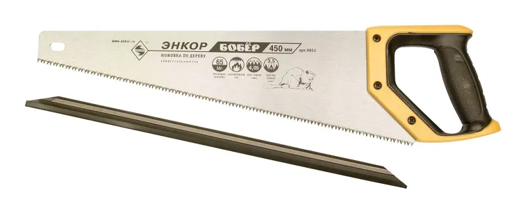Ножовка Бобер 450 мм закаленный зуб Энкор 9852 купить в Урае