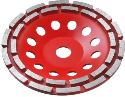 Чашка алмазная шлифовальная по бетону ЗУБР &quot;МАСТЕР&quot; сегментная двухрядная, 180мм 33376-180 купить в Урае