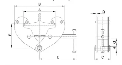 Захват балочный тип JT клипса г-п 3 тонн купить в Урае