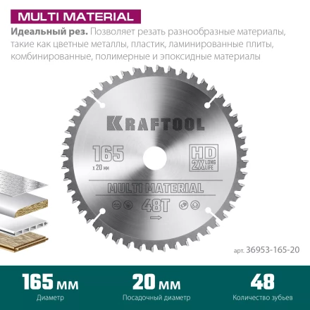 Диск пильный Multi Material, повышенный ресурс 36953-165-20 купить в Урае