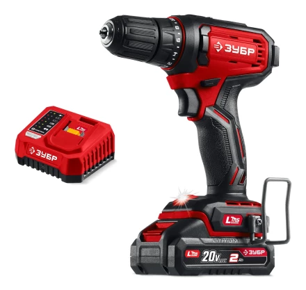 ЗУБР 20 В, 40 Нм, 1 АКБ LMS (2 А·ч), дрель-шуруповерт (ДШ-40-21) купить в Урае