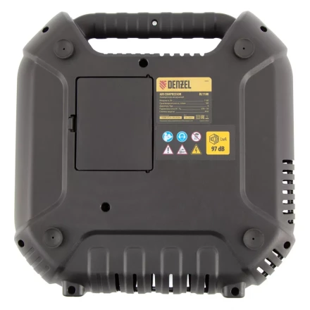 Компрессор воздушный DL1100 1.1 кВт, 180 л/мин, с набором аксессуаров Denzel 58005 купить в Урае