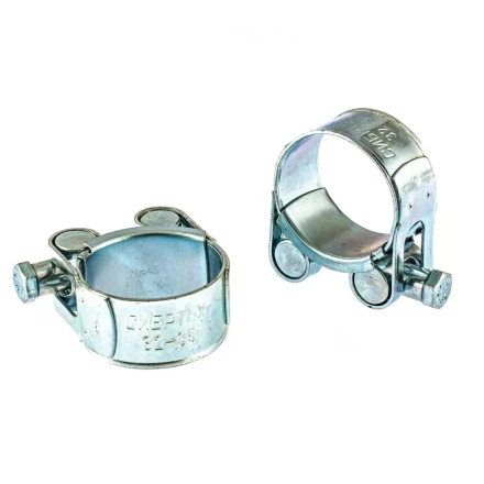 Хомуты металлические силовые 32-35 мм ширина 20 мм шарнирный W1 2 шт Сибртех 47519 купить в Урае