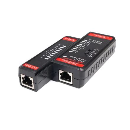 LAN-тестер кабельный КВТ KT 468C для проверки витой пары и телефонного кабеля (88552) купить в Урае