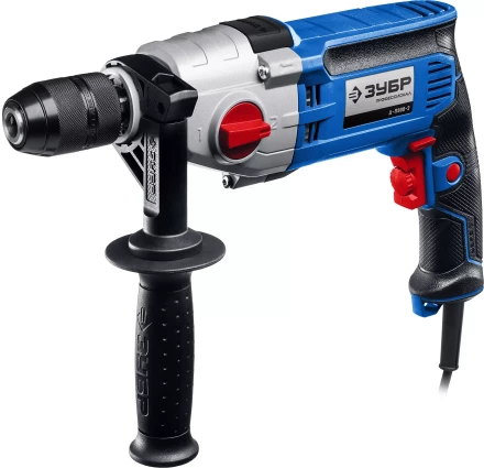 ЗУБР 900 Вт, 13 мм, безударная дрель, 2-скоростная, мет. корпус, Профессионал (Д-П900-2) купить в Урае