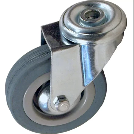 Аппаратное поворотное колесо под болт HITCH 120*26 резина серая SChg55 (SZ084852) купить в Урае