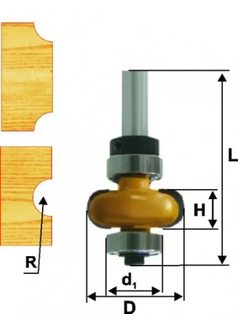 Фреза кром галтельная ф222х6мм R32мм хв 8мм 10694 купить в Урае