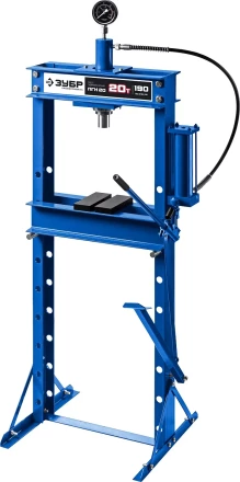 ЗУБР ПГН-20, 20 т, гидравлический пресс с гидронасосом и манометром, Профессионал (43072-20) купить в Урае