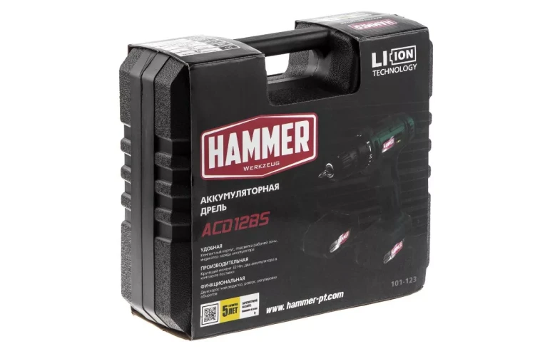 Дрель аккумуляторная HAMMER ACD12BS купить в Урае