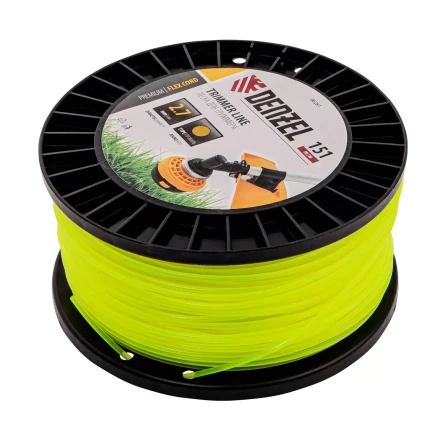 Леска для триммера круглая, 2,7мм х 151м, на DIN катушке FLEX CORD,  Denzel 96281 купить в Урае