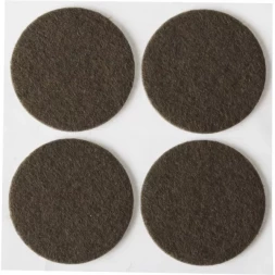 Накладки STAYER "COMFORT" на мебельные ножки, самоклеящиеся, фетровые, коричневые, круглые - диаметр 35 мм, 4 шт 40910-35