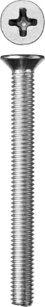 Винт ЗУБР &quot;МАСТЕР&quot; DIN 965, класс прочности 4.8, оцинкованный, M6x65мм, 5кг 303110-06-065 купить в Урае