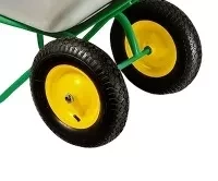 Тачка садово-строительная 2-х колесная усиленная грузоподъемность 320 кг объем 100 л 689833 купить в Урае