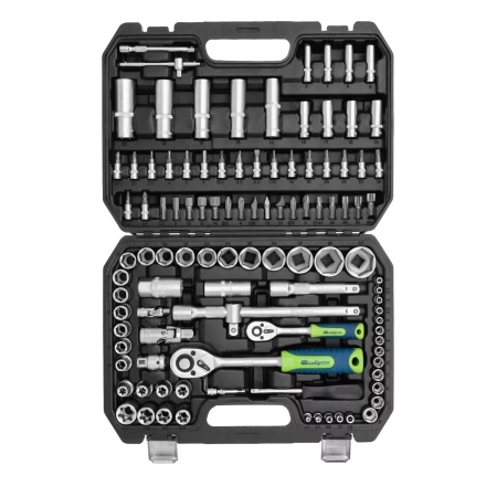 Набор инструментов Сибртех 13389, 1/2&quot;, 1/4&quot;, 108 предметов купить в Урае