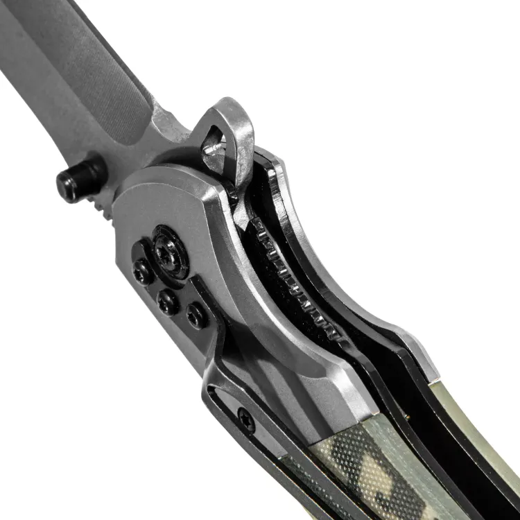 Нож складной Denzel, многоцелевой, системы Liner-Lock, с накладкой G10 на классической рукоятке, 79207 купить в Урае