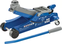 Домкрат гидравлический подкатной поворотная рукоятка 2т LOW PROFILE 100-350 мм STELS 51131