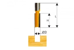 Фреза пазовая прямая ф22х25мм хв. 8мм Энкор 46019