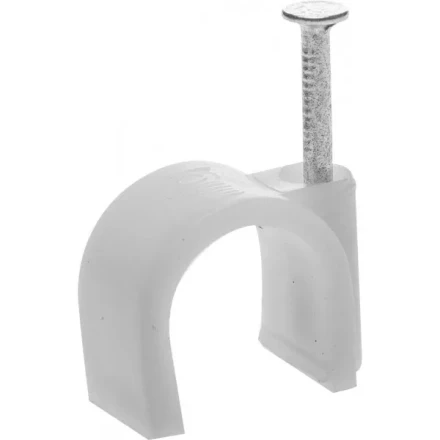 Скоба-держатель для круглого кабеля, с оцинкованным гвоздем, 16 мм, 40 шт, STAYER Master 4510-16 4510-16 купить в Урае