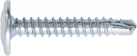 Саморезы 4,2х41 с прессшайбой PH №2 наконечник сверло оцинкованные 8 шт ШУРУПЬ 48771 купить в Урае