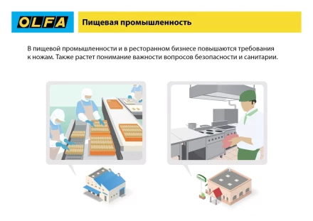 Нож OLFA, безопасный с трапециевидным лезвием OL-SK-12 купить в Урае