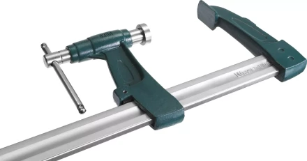 Струбцина KRAFTOOL тип &quot;F&quot;, с мультипликаторной прижимной втулкой, 125х600 мм 32013-125-600 купить в Урае