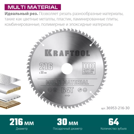 Диск пильный Multi Material, повышенный ресурс 36953-216-30 купить в Урае