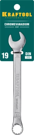 Ключи комбинированные KRAFTOOL, Cr-V, DIN 3113 27079-19 купить в Урае