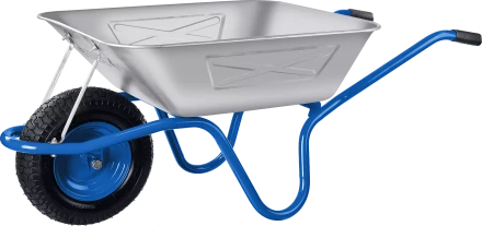 Тачка с широким пневматическим колесом строительная одноколесная 250 кг серия ПРОФЕССИОНАЛ купить в Урае