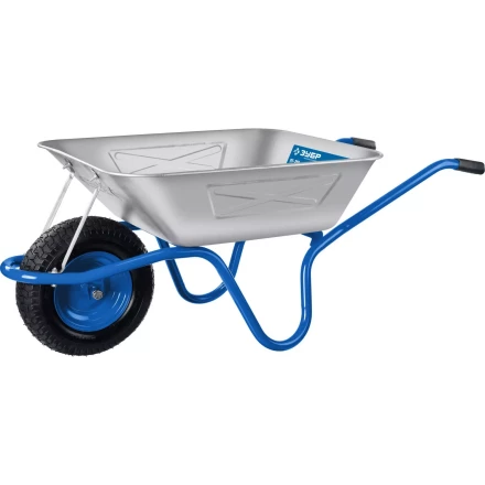 Тачка с широким пневматическим колесом строительная одноколесная 250 кг серия ПРОФЕССИОНАЛ купить в Урае