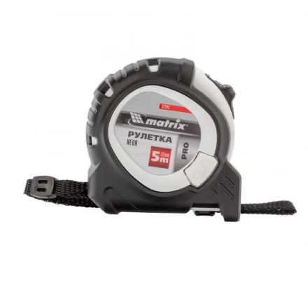 Рулетка Neon 5 м x 25 мм обрезиненный корпус 3 фиксации Pro Matrix 32592 купить в Урае
