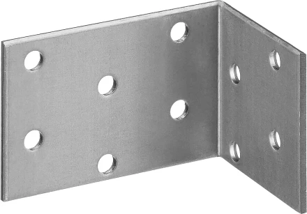 ЗУБР УКА-2.0, 40 x 60 x 40 x 2 мм, анкерный крепежный уголок (310226-040-060) купить в Урае