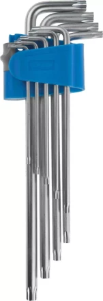 Набор ключей имбусовых ЗУБР &quot;ЭКСПЕРТ&quot; длинные,Cr-Mo сталь,сатиниров покрытие,эргоном держатель,TORX Т10-Т50,9шт 27467-H9 купить в Урае