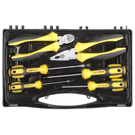 Набор слесарно-монтажного инструмента STAYER &quot;PROFI&quot; ULTRA: 4 отвертки, плоскогубцы и бокорезы, 6 предмета 2202-H6 купить в Урае