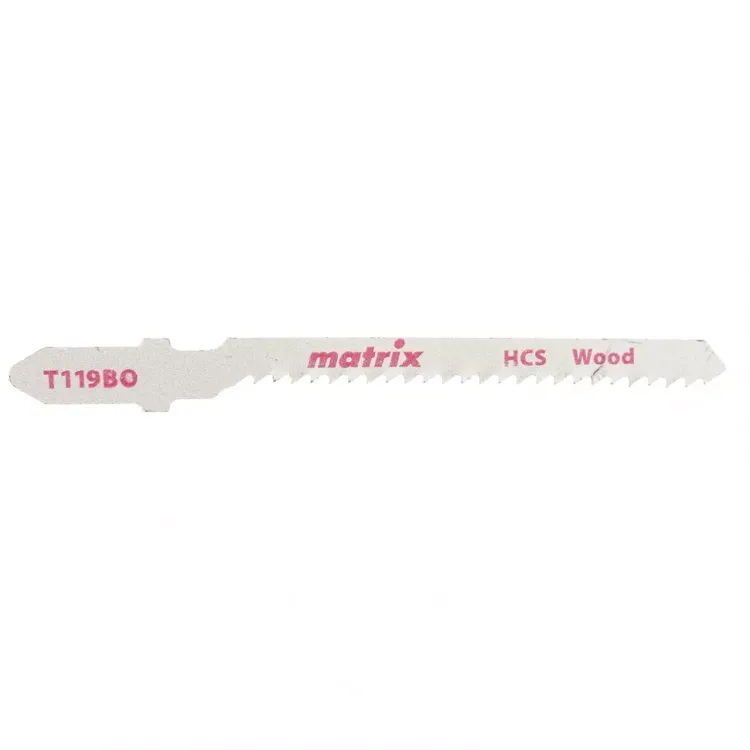 Полотна для электролобзика по дереву 3 штук T119BO 50x2мм HCS фигурный рез MATRIX 78227 купить в Урае