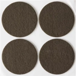 Накладки STAYER "COMFORT" на мебельные ножки, самоклеящиеся, фетровые, коричневые, круглые - диаметр 50 мм, 4 шт 40910-50