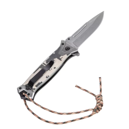 Нож складной Denzel, многоцелевой, системы Liner-Lock, с накладкой G10 на прямой рук-ке+стеклобой, 79208 купить в Урае