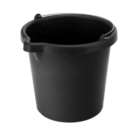 Ведро строительное пластмассовое, 12 л, высокопрочное с носиком Сибртех 81478 купить в Урае