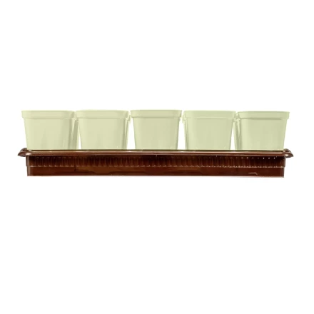 Набор для рассады Palisad 643449, поддон 380х155х40 мм, 10 горшочков по 250 мл с выдвижным дном купить в Урае