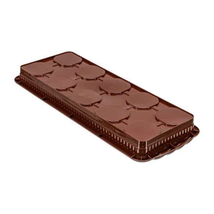 Набор для рассады Palisad 643449, поддон 380х155х40 мм, 10 горшочков по 250 мл с выдвижным дном купить в Урае