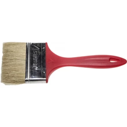 Кисть плоская STAYER &quot;UNIVERSAL-EURO&quot;, светлая натуральная щетина, пластмассовая ручка, 100мм 0108-100 купить в Урае