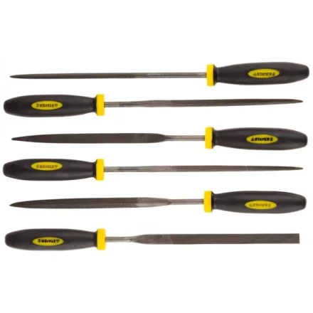 Набор STAYER &quot;PROFI&quot; Надфили с двухкомпонентной ручкой, 100мм, 6шт 16010-H6_z01 купить в Урае