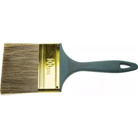 Кисть ЗУБР &quot;КП-14&quot; плоская, смешанная щетина, пластмассовая рукоятка, 100мм 4-01014-100 купить в Урае