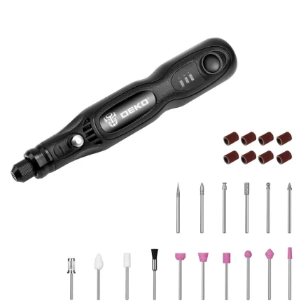 Гравер аккумуляторный DEKO DKRT3.6-Li SET, 063-1400 купить в Урае