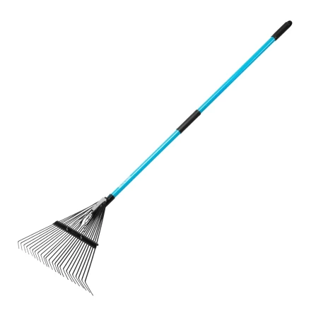 Грабли веерные стальные, 570х1520 мм, 24 зуба, фибергласовый черенок, ПВХ накладка, LUXE// Palisad 617199 купить в Урае