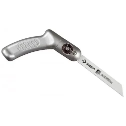 Ножовка ЗУБР "ЭКСПЕРТ" "ТРАНСФОРМЕР" универсал складная многопозицион, с биметаллическим полотном шаг 1мм, 24TPI, 130мм 4-15187