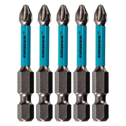 Набор Бита торсионная PH2 x 50 мм Gross 11490, для ударных шуруповертов, 5 шт. купить в Урае