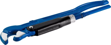 Ключ трубный рычажный ЗУБР &quot;ПРОФЕССИОНАЛ&quot;, тип &quot;S&quot;, изогнутые губки для труднодоступ мест, цельнокованный, Сr-V, № 0, 1/2&quot; 27336-0_z01 купить в Урае