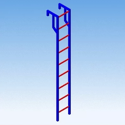 Лестница навесная алюминиевая для полувагонов УСЦ ЛНАп-3,5 купить в Урае